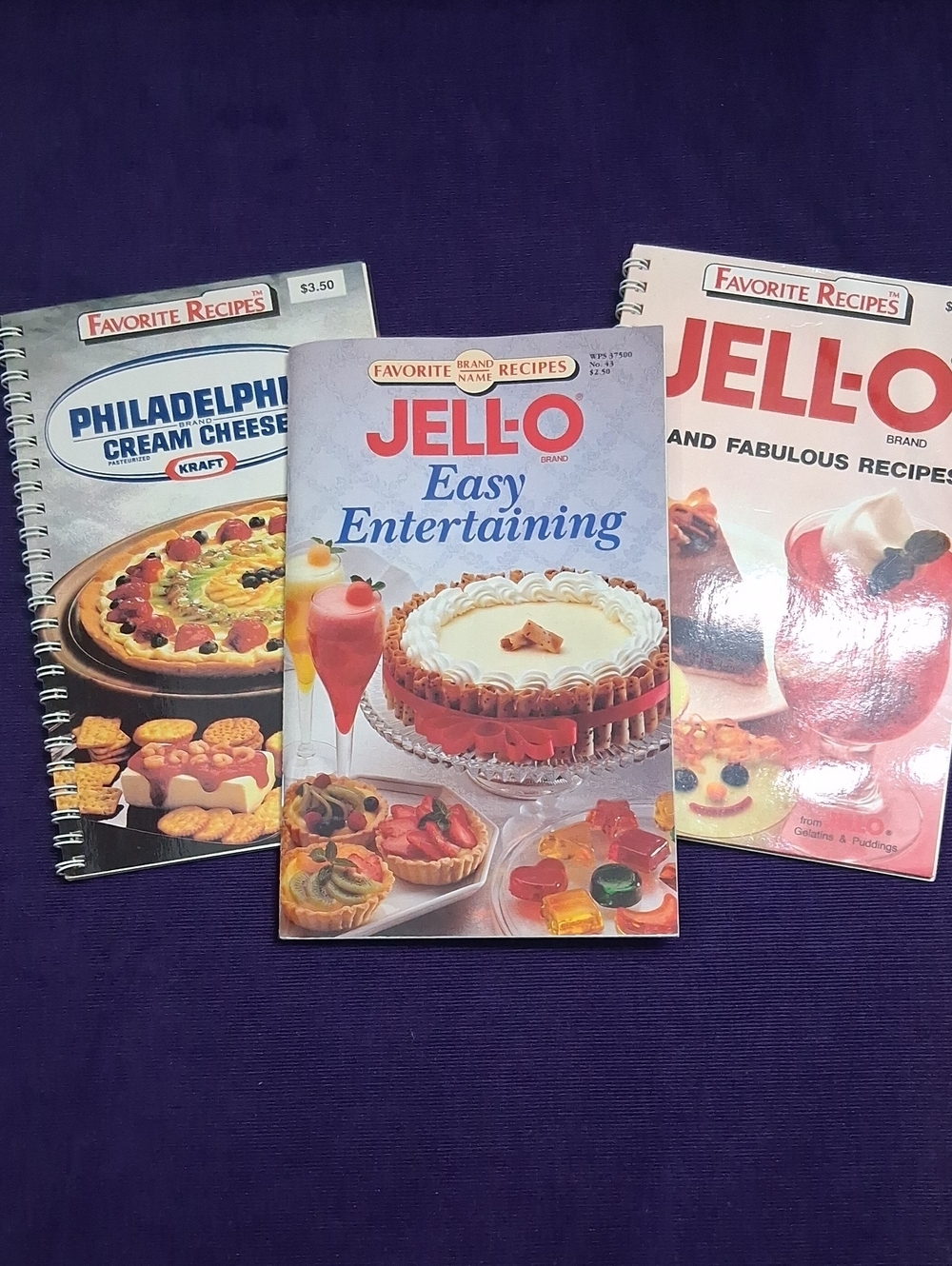 Vintage Lot Jello Favorite Recipes Kraft Philadelphia 80s 90s Cookbook Booklets